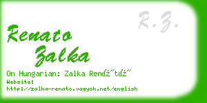renato zalka business card